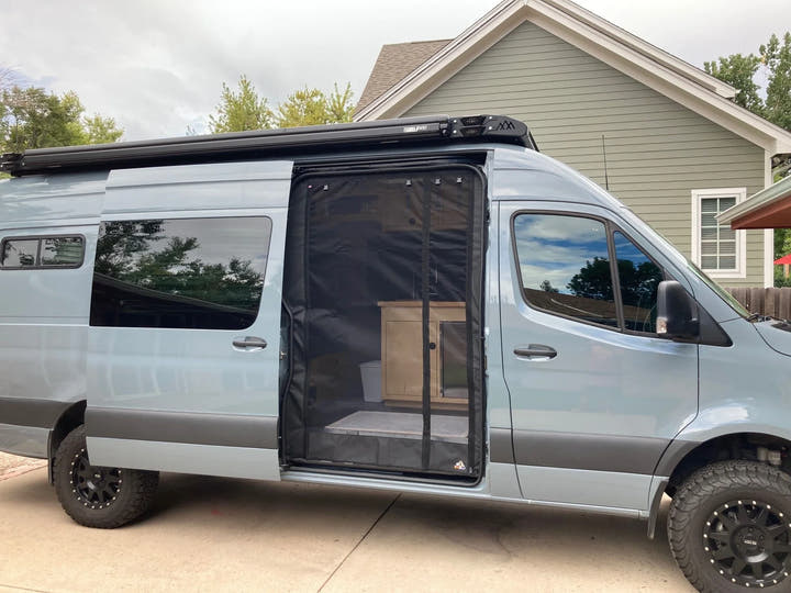 07-2024 Mercedes Sprinter Side Sliding Door Insect Screen - AVC RIG