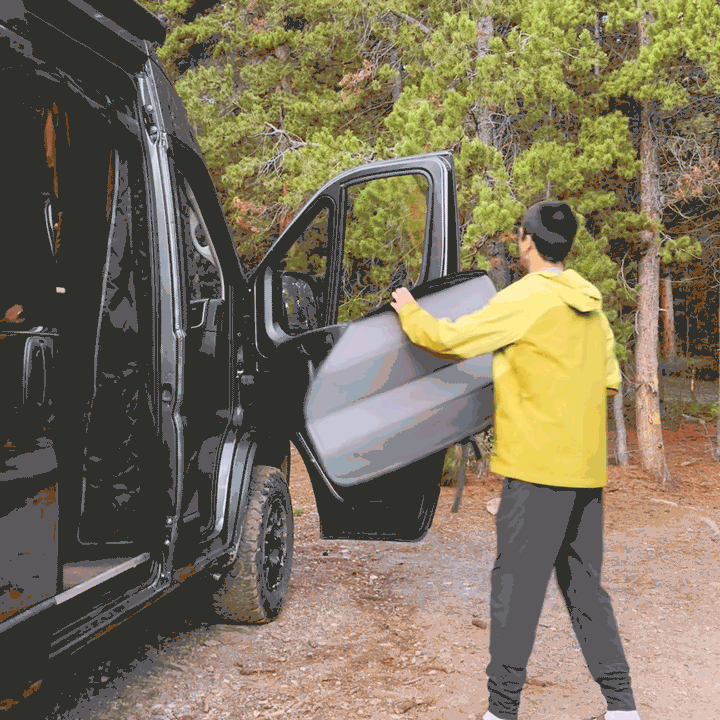 Ram Promaster Reflective Front Door Window Covers (Pair) - AVC RIG