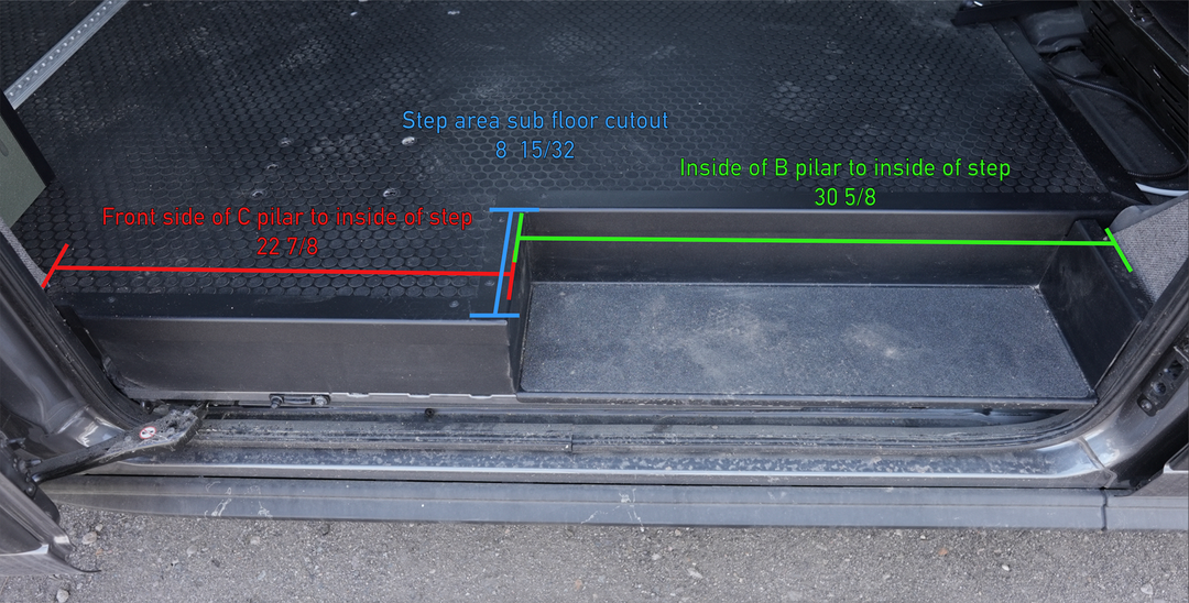 Transit Floor Step and Trim