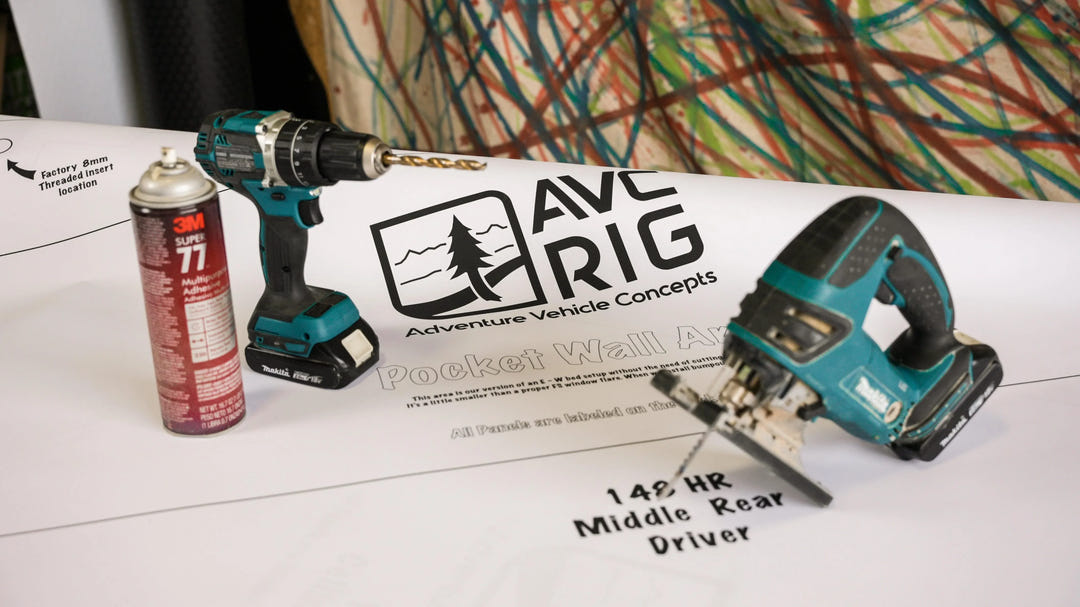 Ford Transit Paper Patterns: Floors - AVC RIG