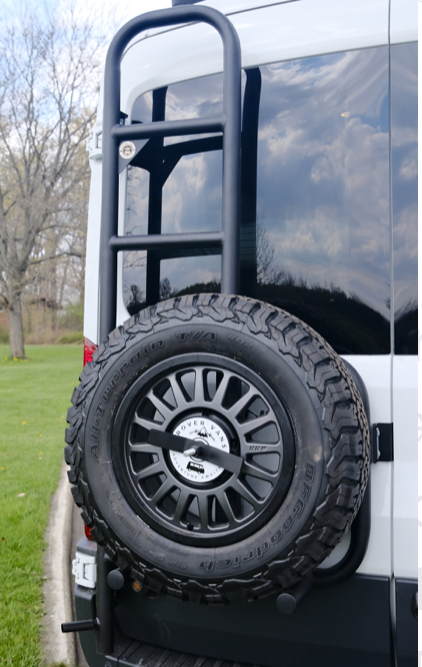 Rover Vans Tire Carrier Ladder Combo